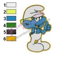 Tailor Smurfs Embroidery Design
